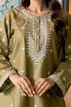 Marigold 2Pc - Embroidered Cambric Cotton Pret