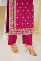 Mulberry 2Pc - Embroidered Cambric Cotton Pret