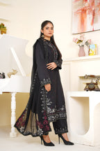 Eclipse 3Pc - Embroidered Cambric Cotton Pret