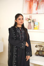 Eclipse 3Pc - Embroidered Cambric Cotton Pret