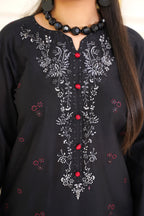 Eclipse 3Pc - Embroidered Cambric Cotton Pret