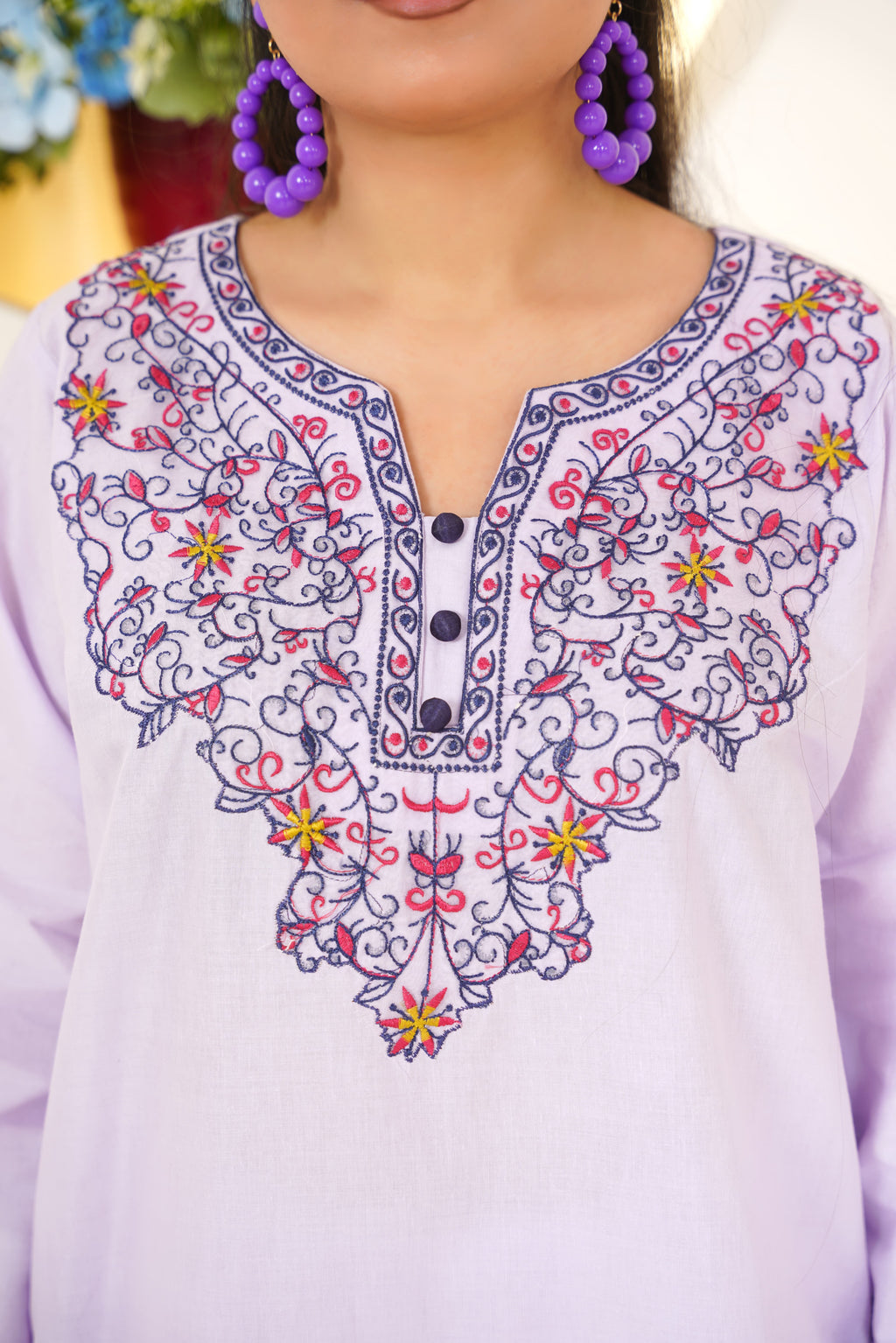 Velora 2Pc - Embroidered Cambric Cotton Pret