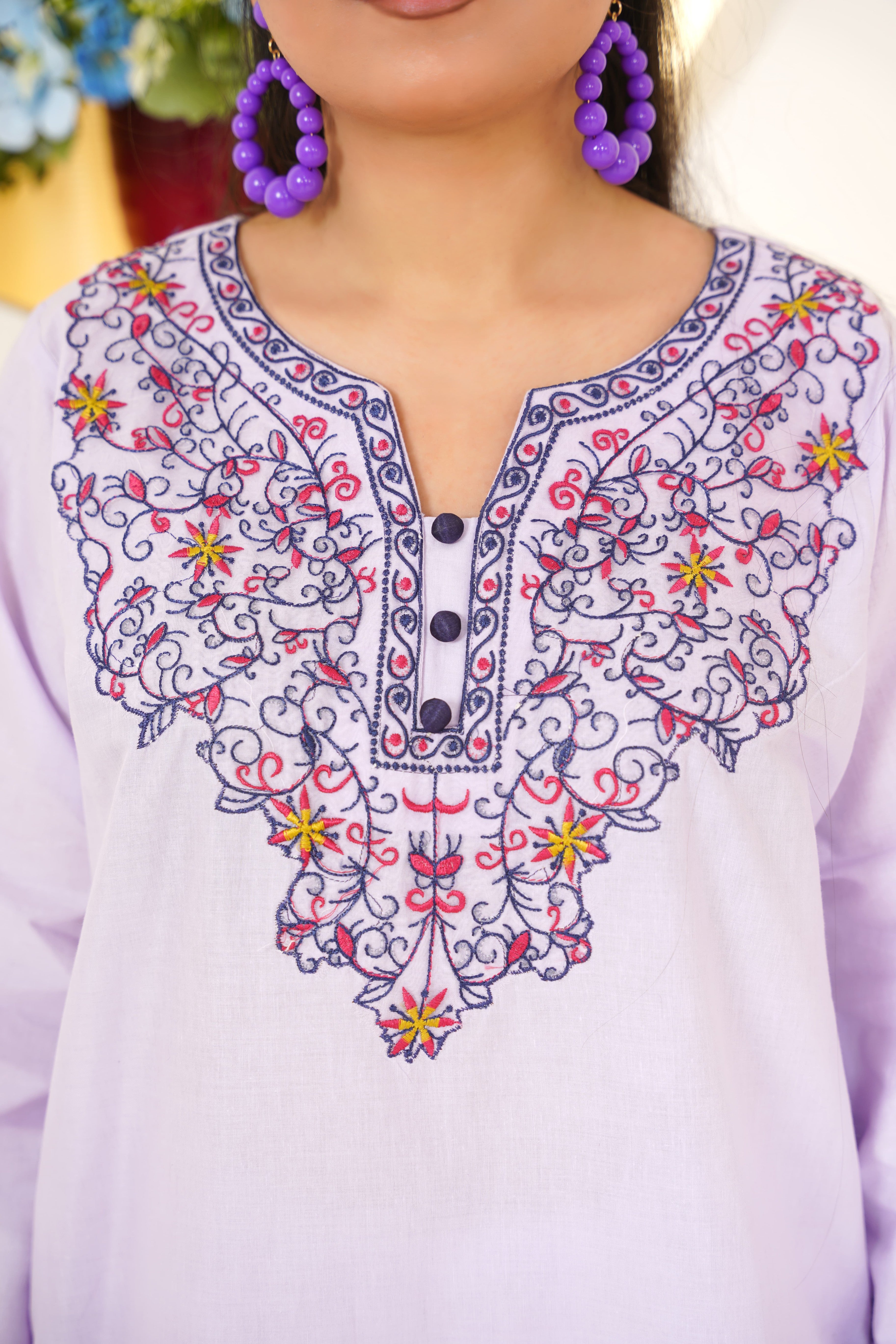 Velora 2Pc - Embroidered Cambric Cotton Pret