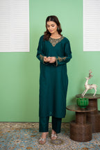 Sea Light 2Pc - Embroidered Cambric Cotton Pret