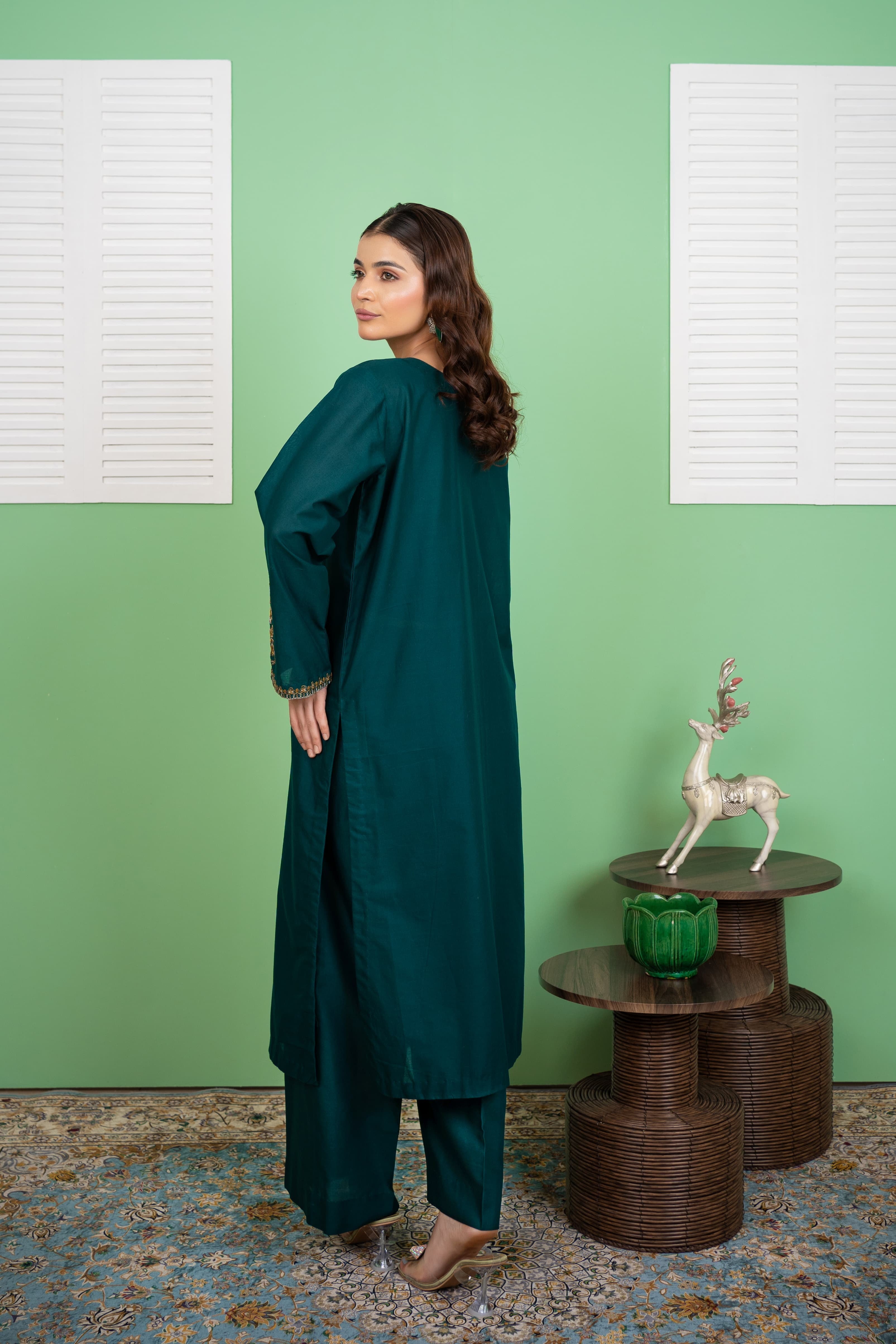 Sea Light 2Pc - Embroidered Cambric Cotton Pret