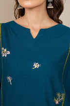 Winter Whisper 2Pc - Embroidered Cambric Cotton Pret
