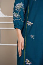 Winter Whisper 2Pc - Embroidered Cambric Cotton Pret