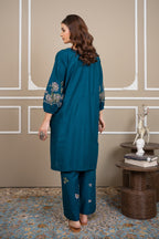 Winter Whisper 2Pc - Embroidered Cambric Cotton Pret