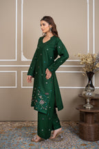 Jade Horizon 2Pc - Embroidered Cambric Cotton Pret
