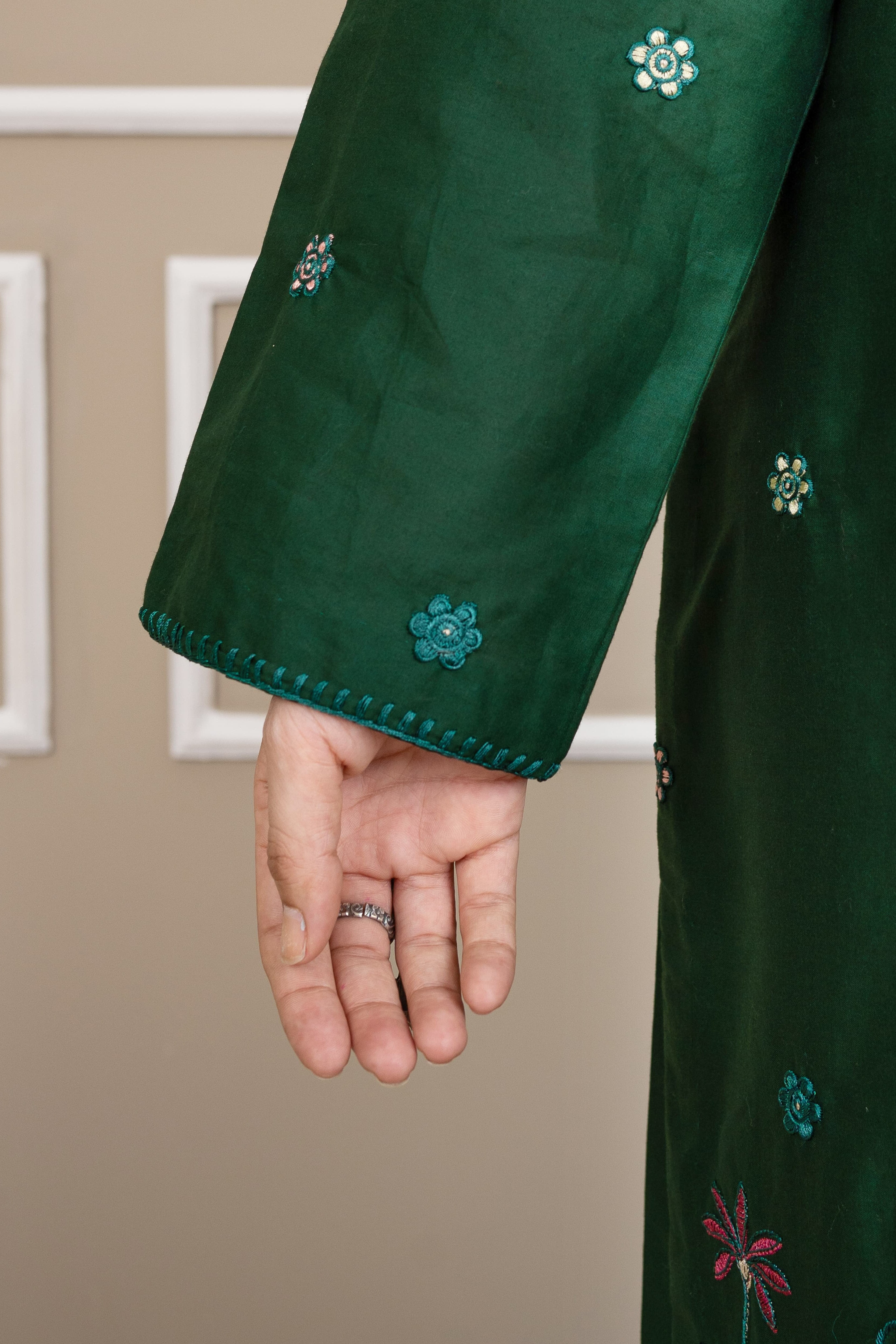 Jade Horizon 2Pc - Embroidered Cambric Cotton Pret