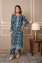 Lumi 2Pc - Embroidered Cambric Cotton Pret