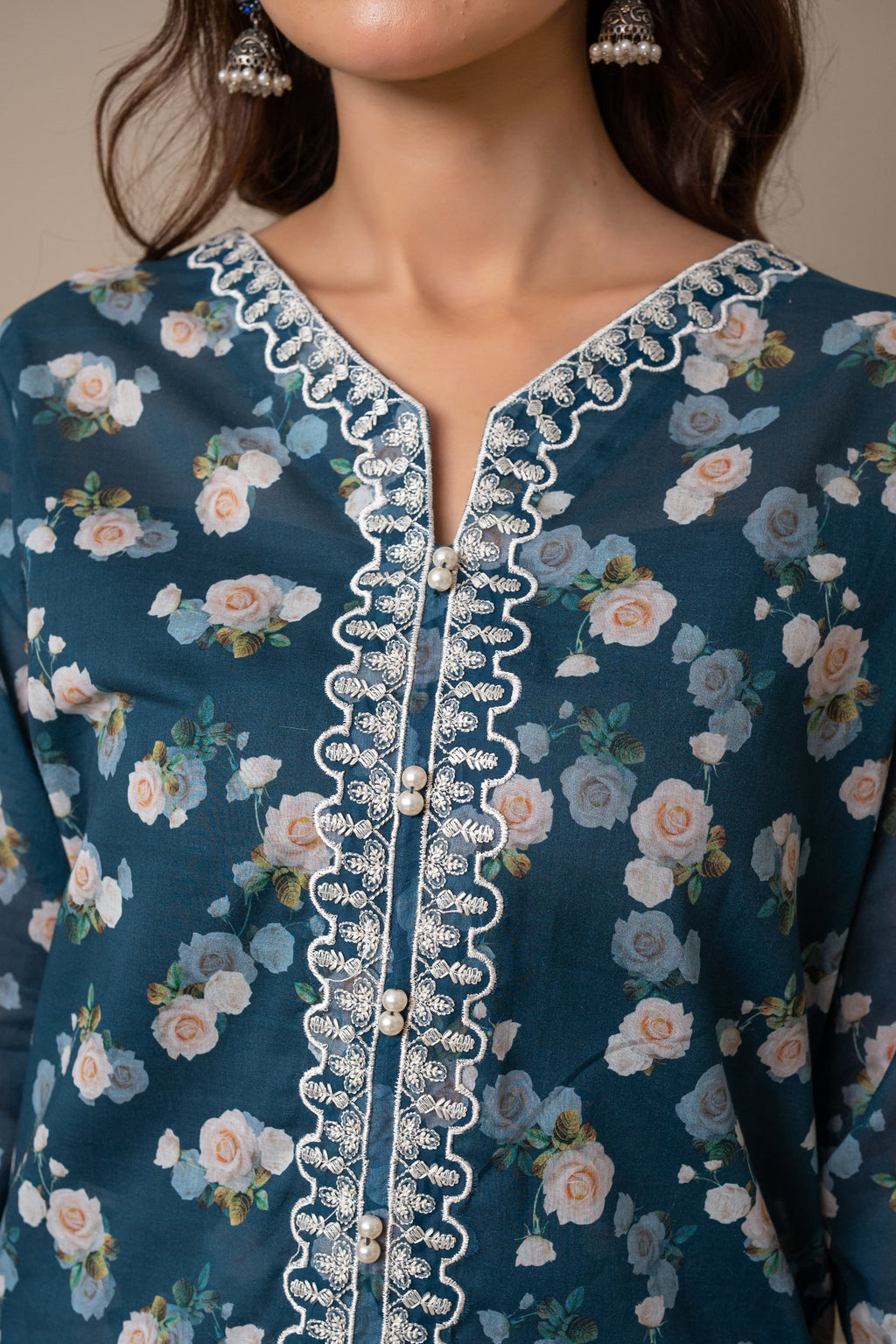 Lumi 2Pc - Embroidered Cambric Cotton Pret