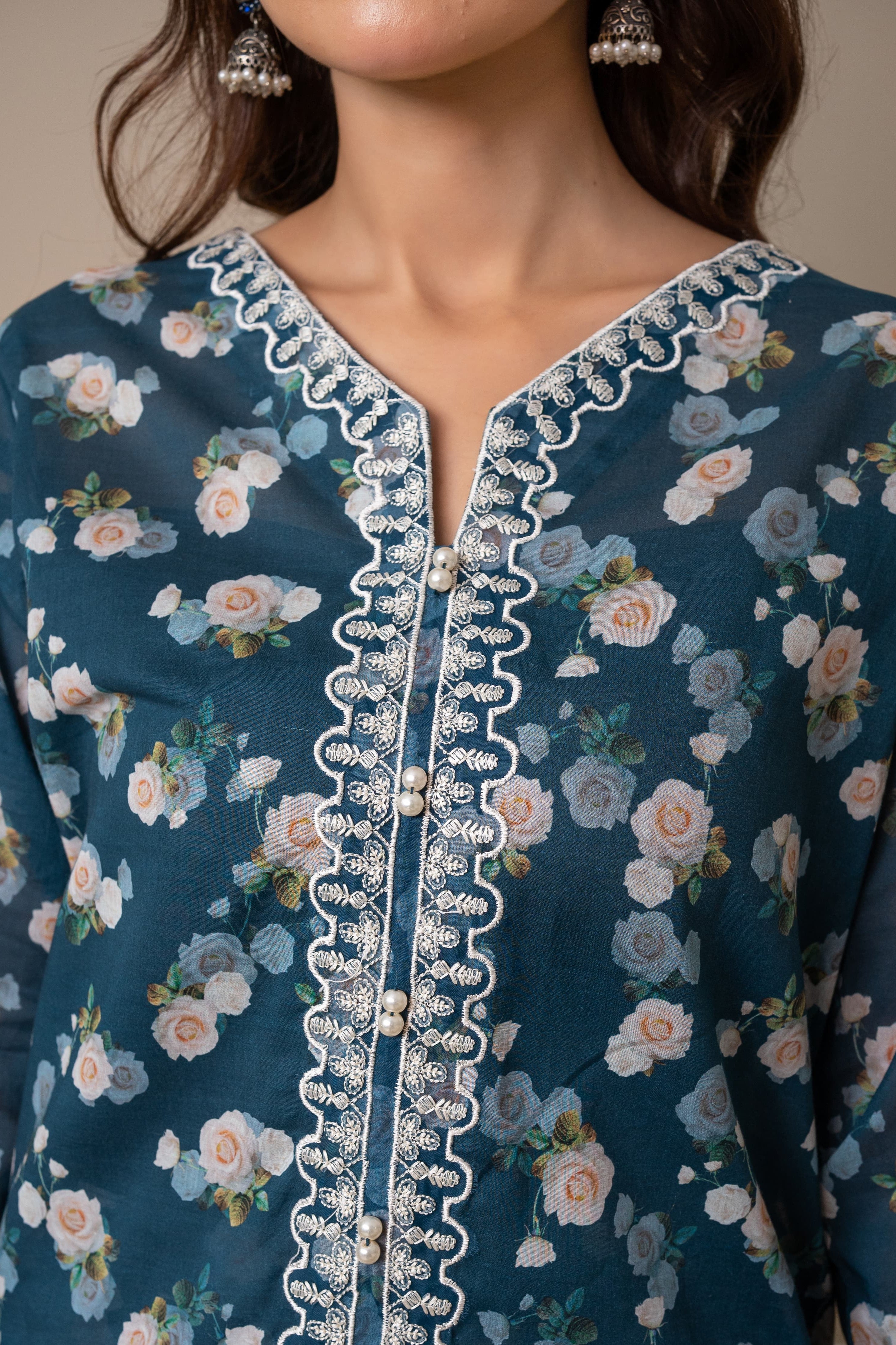 Lumi 2Pc - Embroidered Cambric Cotton Pret